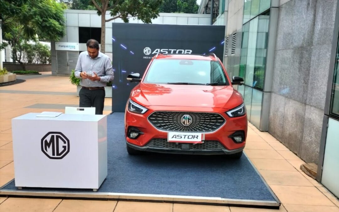IT Park activation done by AD Vantage Integrated Marketing for MG Hector Bangalore