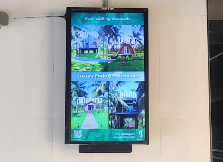 Digital display in apartments service done by advantage integrated marketing for glampies - AD Vantage