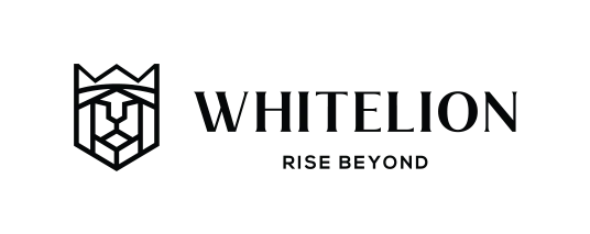 a logo of whitelion - advan by AIM a logo of whitelion - advan by AIM