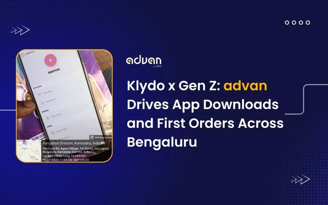 Klydo x Gen Z: advan Drives App Downloads and First Orders Across Bengaluru