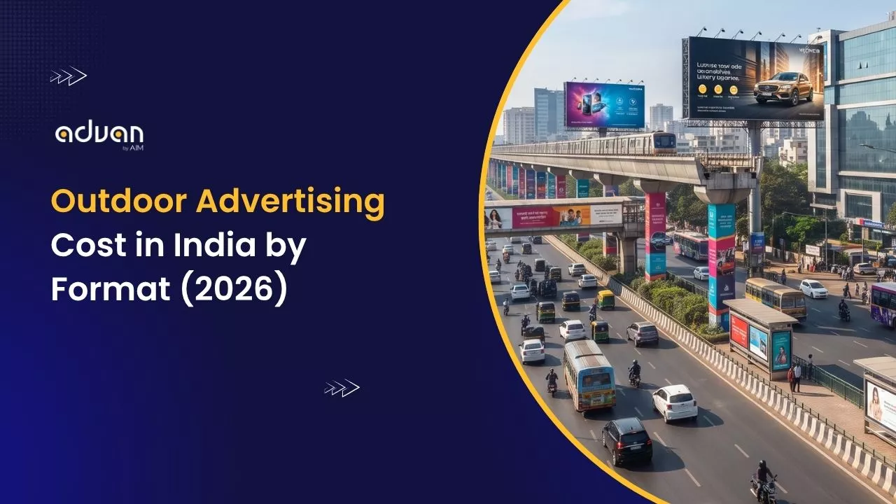 Outdoor advertising Cost in India by Model (2026)